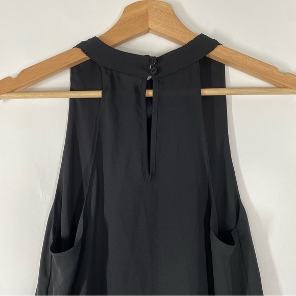 Krisa Black Draped Neck Sleeveless Top. Size XS - Picture 5 of 13